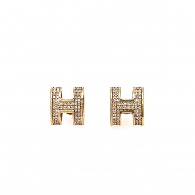 HERMÈS GOLD EARRINGS 